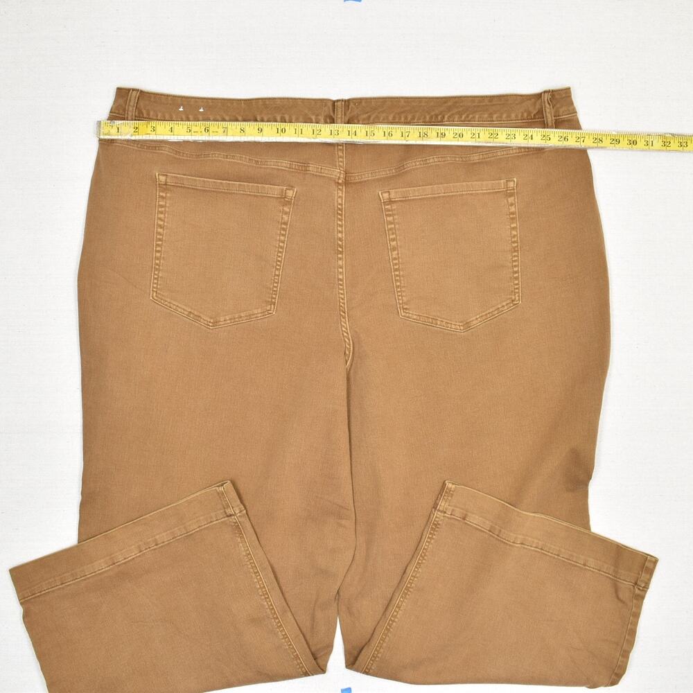 Lane Bryant Women's Jeans Cotton Blend Brown Plus Size 34/36 D Rise Wide Leg - Picture 4 of 8